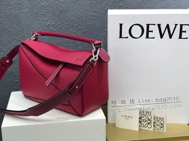 LOEWE經典爆款包包 羅意威中號Puzzle幾何拼接手提斜挎包 10171  tcl1145